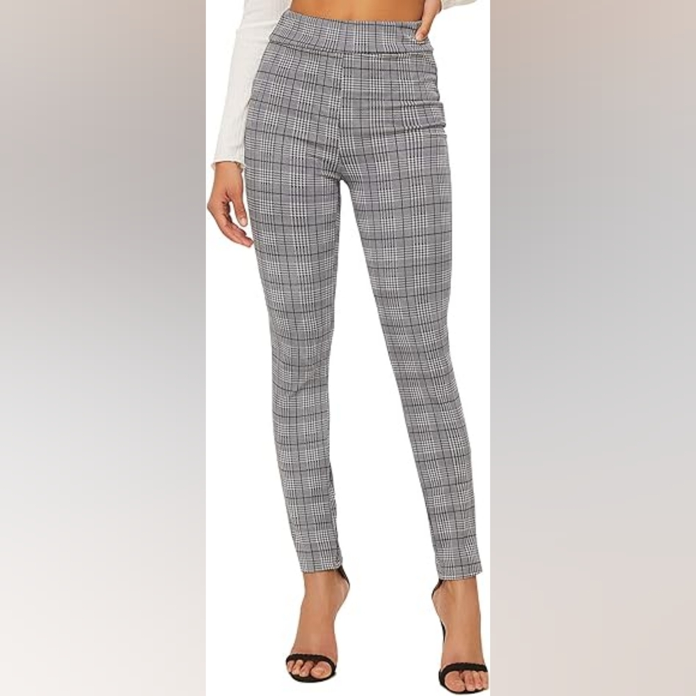 Long TALL Sally US 20 LONG Plaid Houndstooth Pants
